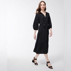 Chico’s Tiered Tassel Neck Dress